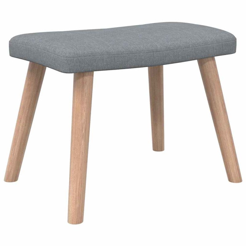 vidaXL Relaxačné kreslo s podnožkou, svetlosivé, látka