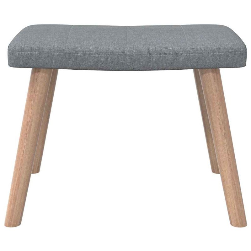 vidaXL Relaxačné kreslo s podnožkou, svetlosivé, látka