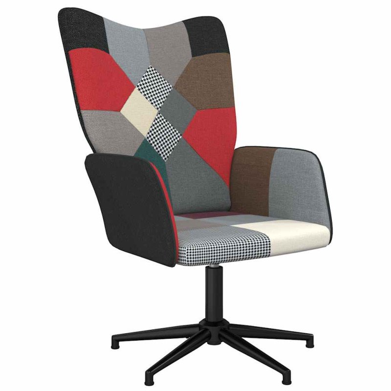 vidaXL Relaxačné kreslo patchwork látka