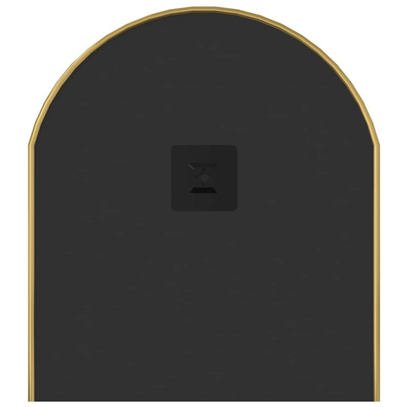 vidaXL Nástenné zrkadlo zlaté 80x35 cm okrúhle