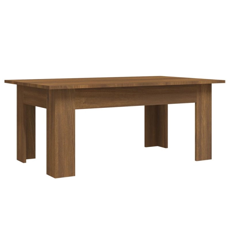 vidaXL Konferenčný stolík hnedý dub 100x60x42 cm spracované drevo