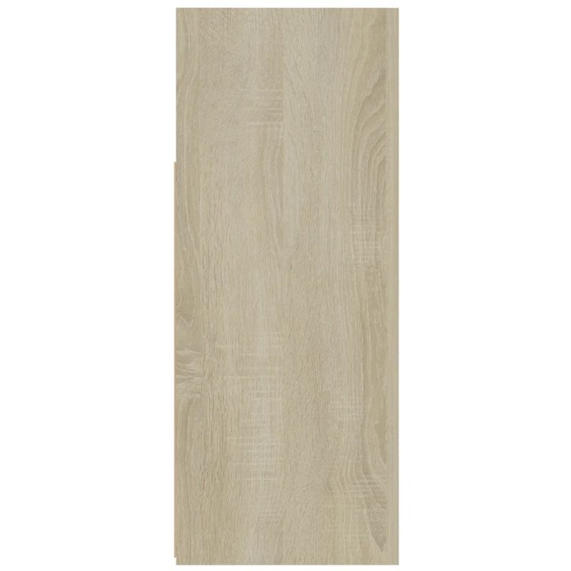 vidaXL Komoda s LED svetlami dub sonoma 115,5x30x75 cm