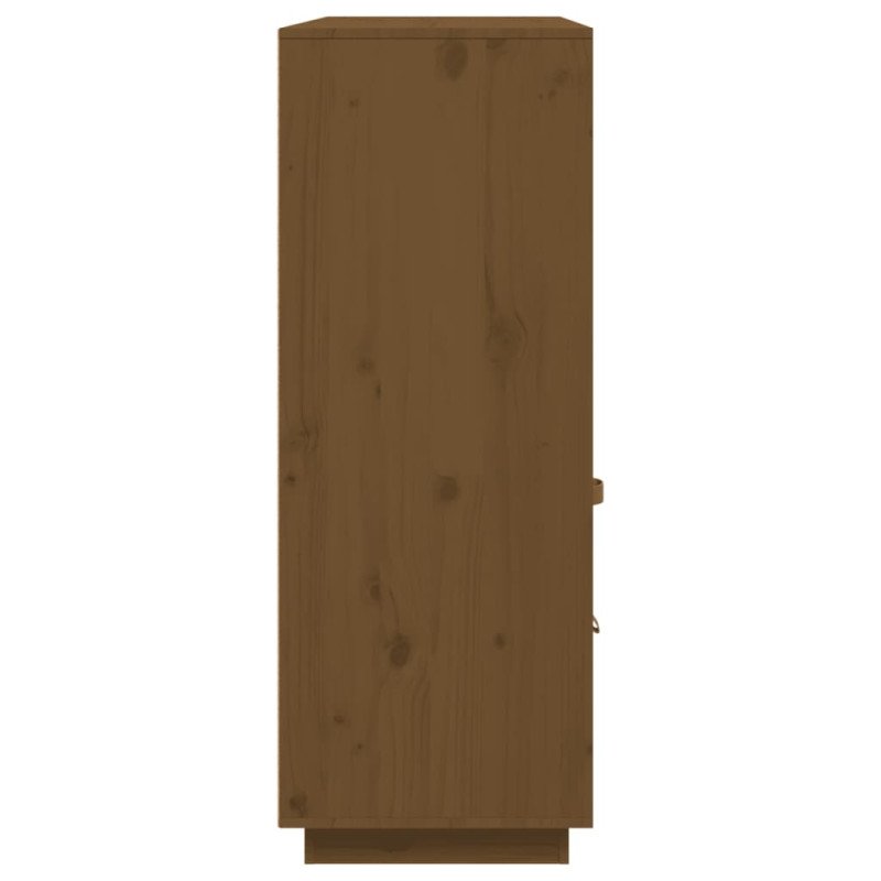 vidaXL Vysoká skrinka medovohnedá 100x40x108,5 cm masívna borovica