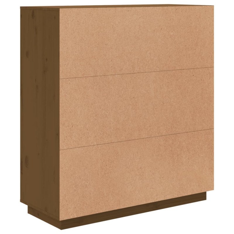 vidaXL Vysoká skrinka medovohnedá 100x40x108,5 cm masívna borovica