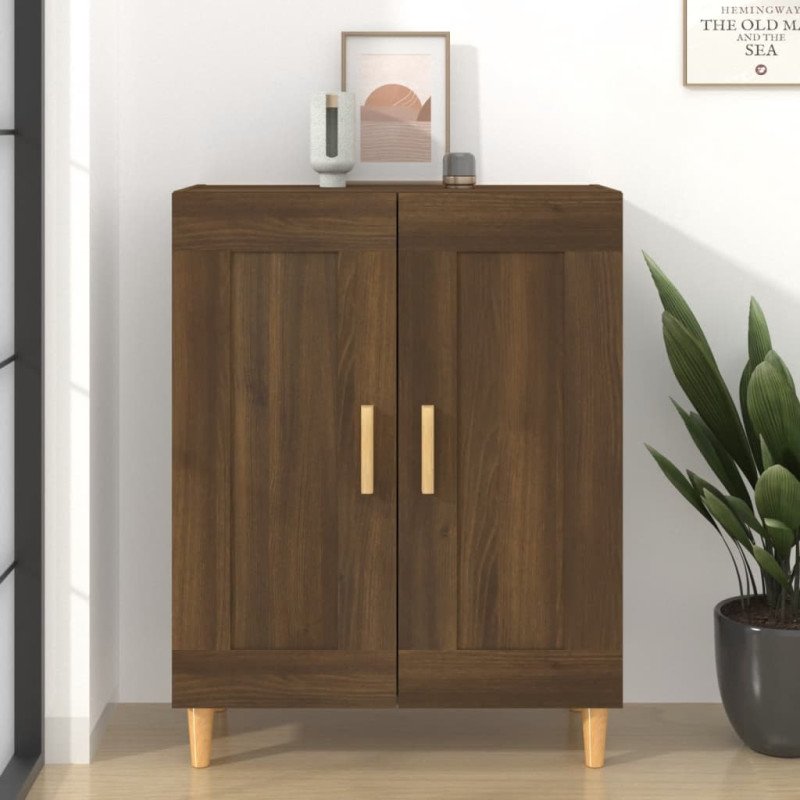 vidaXL Komoda hnedý dub 69,5x34x90 cm spracované drevo