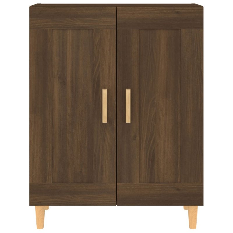 vidaXL Komoda hnedý dub 69,5x34x90 cm spracované drevo