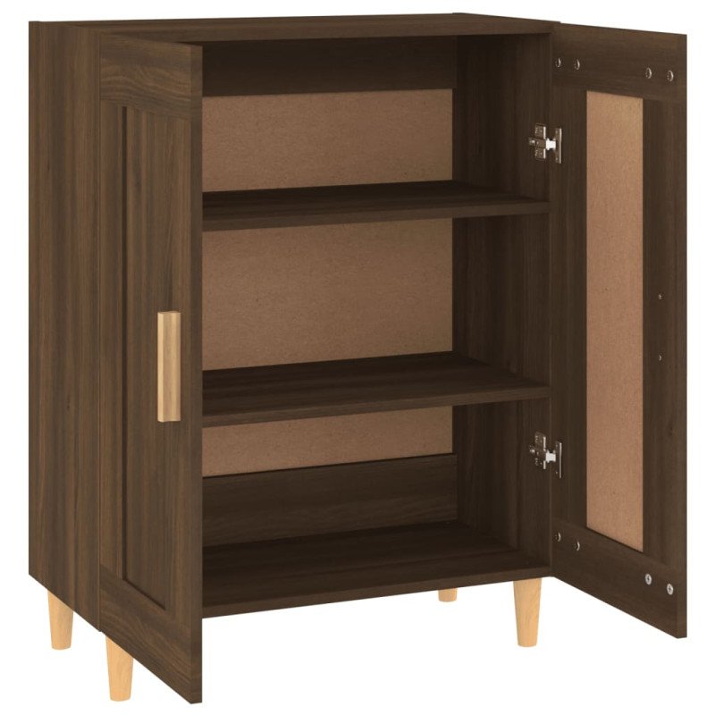 vidaXL Komoda hnedý dub 69,5x34x90 cm spracované drevo