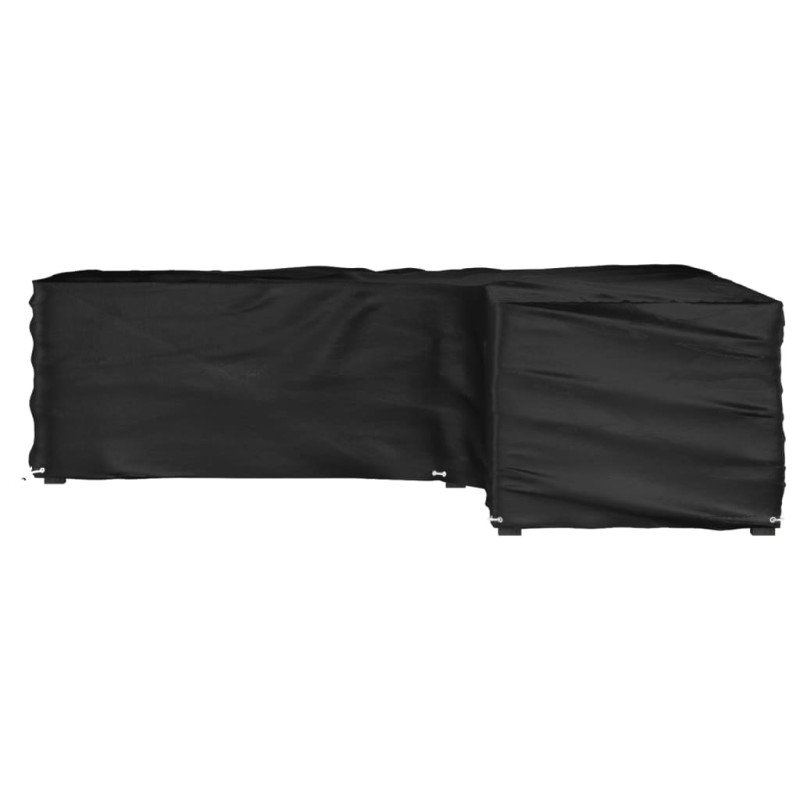 vidaXL Kryt na záhradný nábytok v tvare L 16 očiek 250x250x70 cm