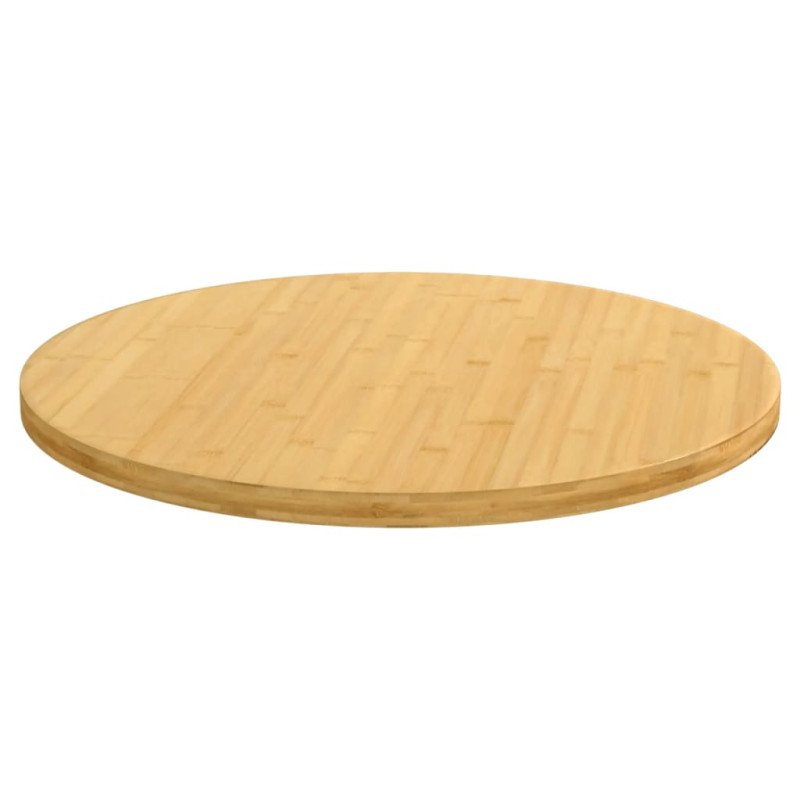 vidaXL Stolová doska Ø70x2,5 cm bambus
