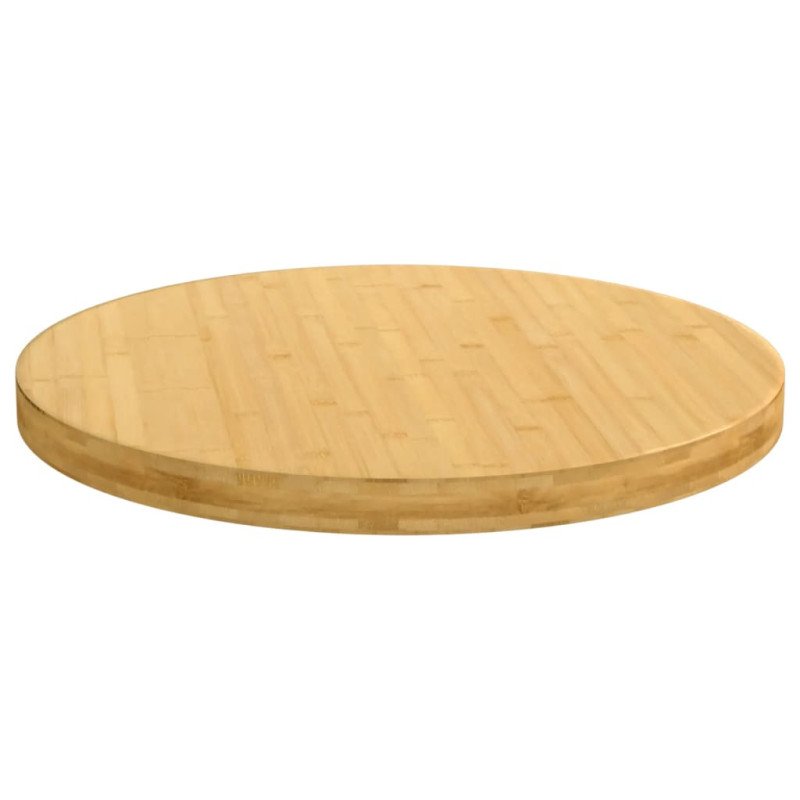 vidaXL Stolová doska Ø70x4 cm bambus