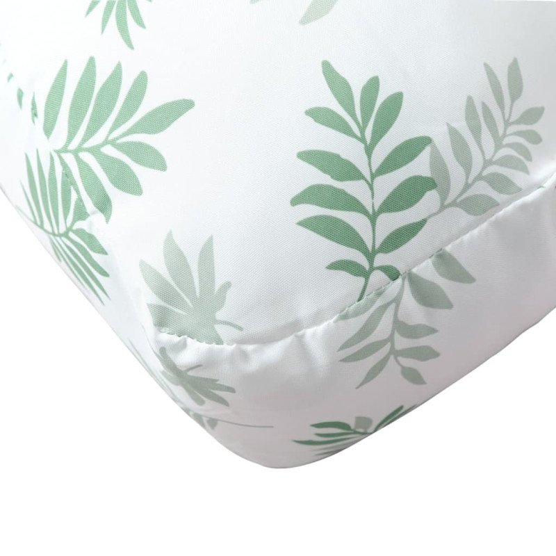 vidaXL Poduška na paletovú pohovku vzor listov 60x60x12 cm látka