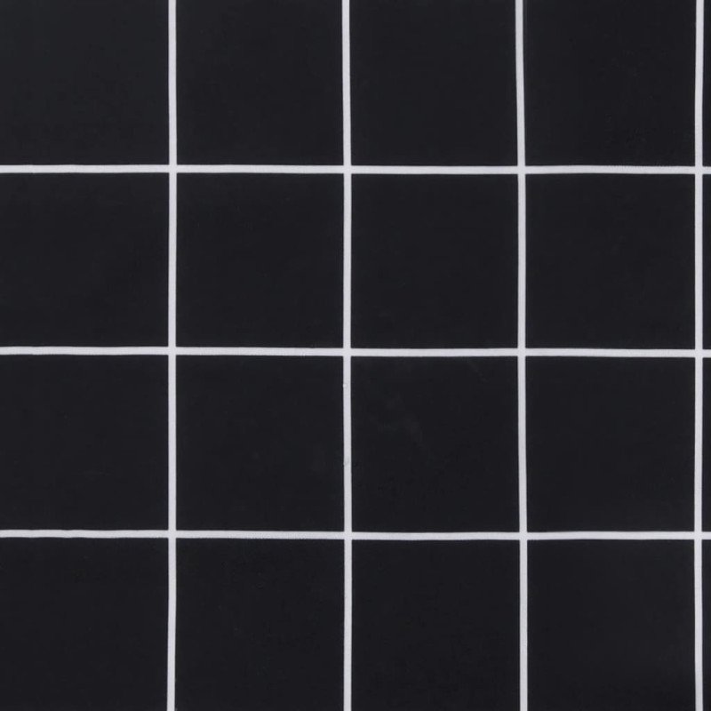 vidaXL Podložky na stoličku 2 ks čierne kárované 40x40x7 cm látka