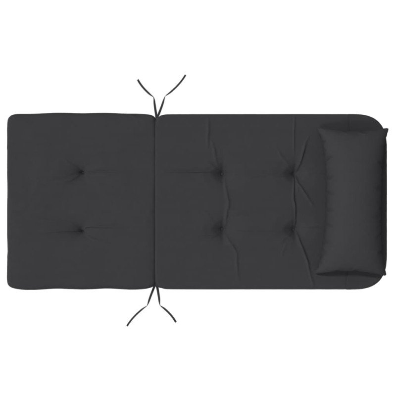 vidaXL Podušky na stoličky Adirondack 2 ks čierne oxfordská látka