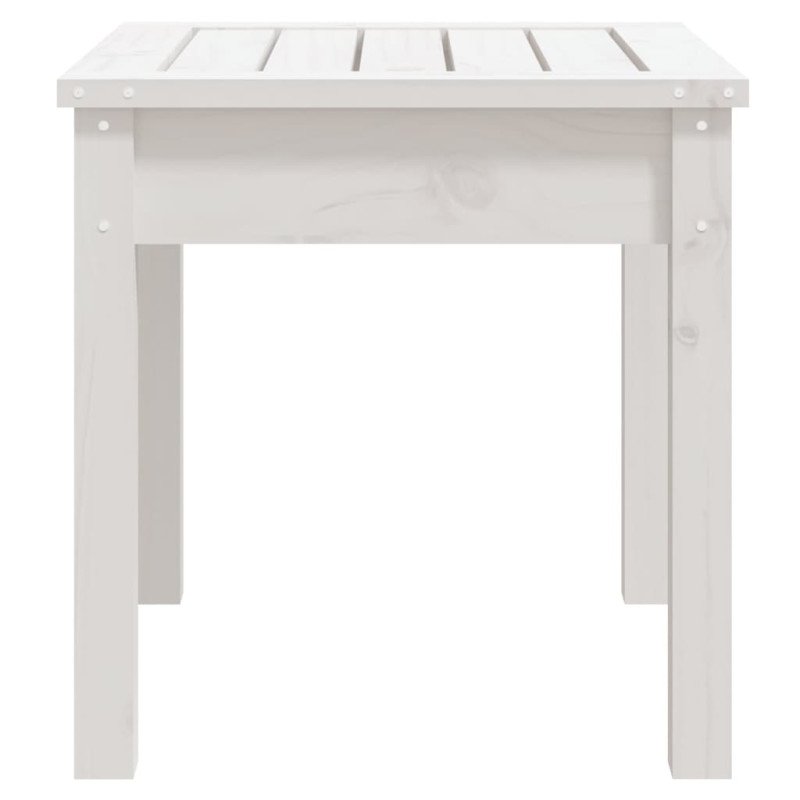 vidaXL Záhradná lavica biela 50x44x45 cm masívna borovica