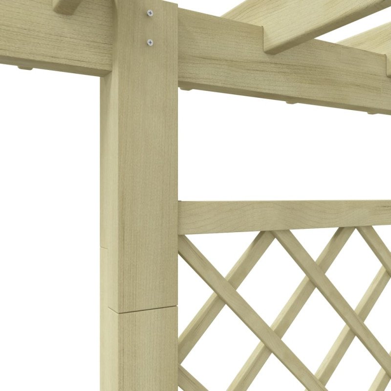 vidaXL Záhradná pergola s kvetináčom 162x56x204 cm, drevo