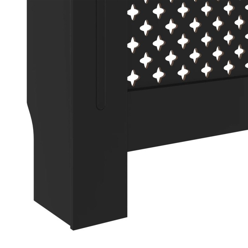 vidaXL Kryt na radiátor čierny 78 cm MDF