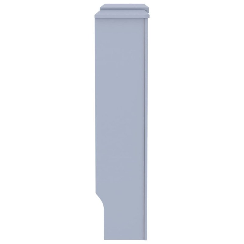 vidaXL Kryt na radiátor sivý 205 cm MDF