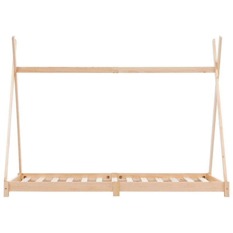 vidaXL Detský posteľný rám 70x140 cm borovicový masív