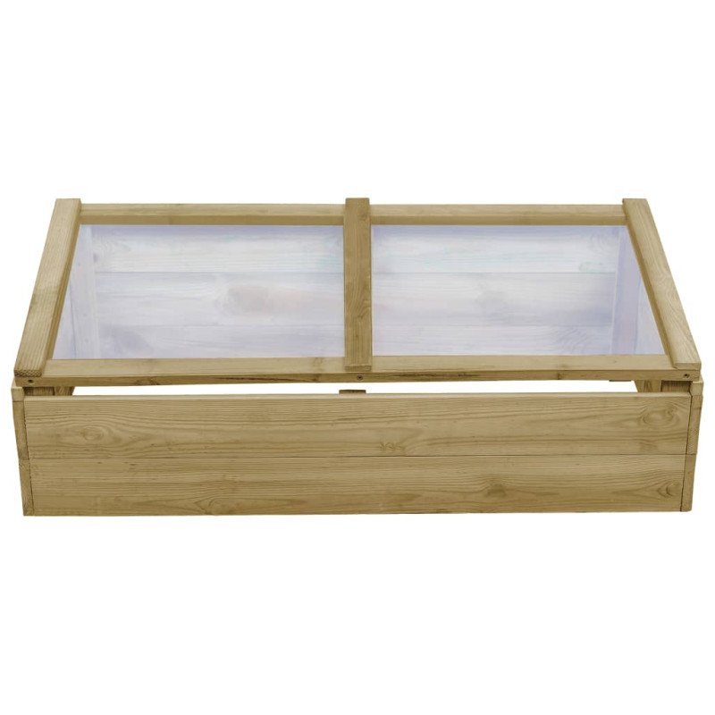 vidaXL Skleníky 2 ks impregnovaná borovica 100x50x35 cm