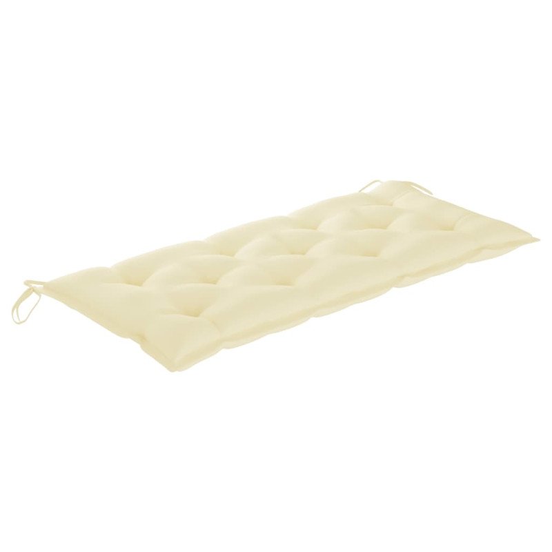 vidaXL 2-miestna záhradná lavica s vankúšom 120 cm sivá eukalyptus