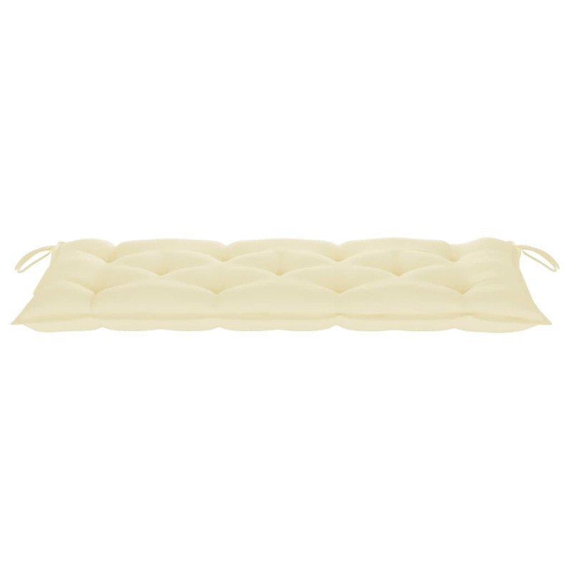 vidaXL 2-miestna záhradná lavica s vankúšom 120 cm sivá eukalyptus
