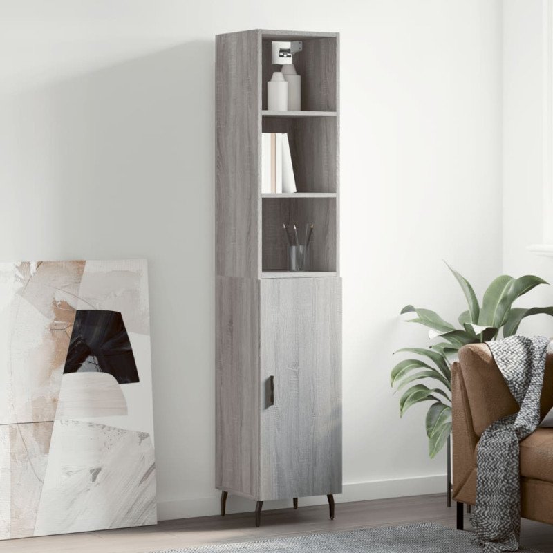 vidaXL Vysoká skrinka dub sonoma 34,5x34x180 cm spracované drevo