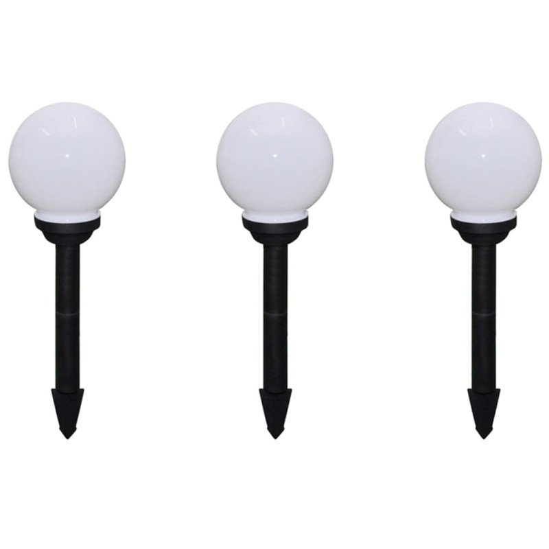 vidaXL Vonkajšie LED lampy k chodníku so špicatým hrotom 6 ks 20 cm