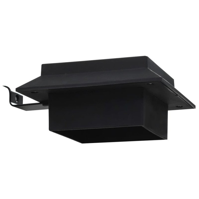 vidaXL Vonkajšie solárne svietidlá 12 ks čierne 12 cm LED štvorcové