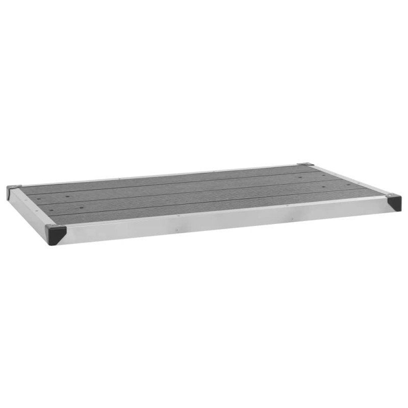 vidaXL Záhradná sprcha so sivým podstavcom 220 cm hliník