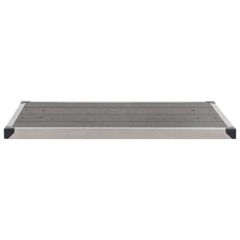 vidaXL Záhradná sprcha so sivým podstavcom 220 cm hliník