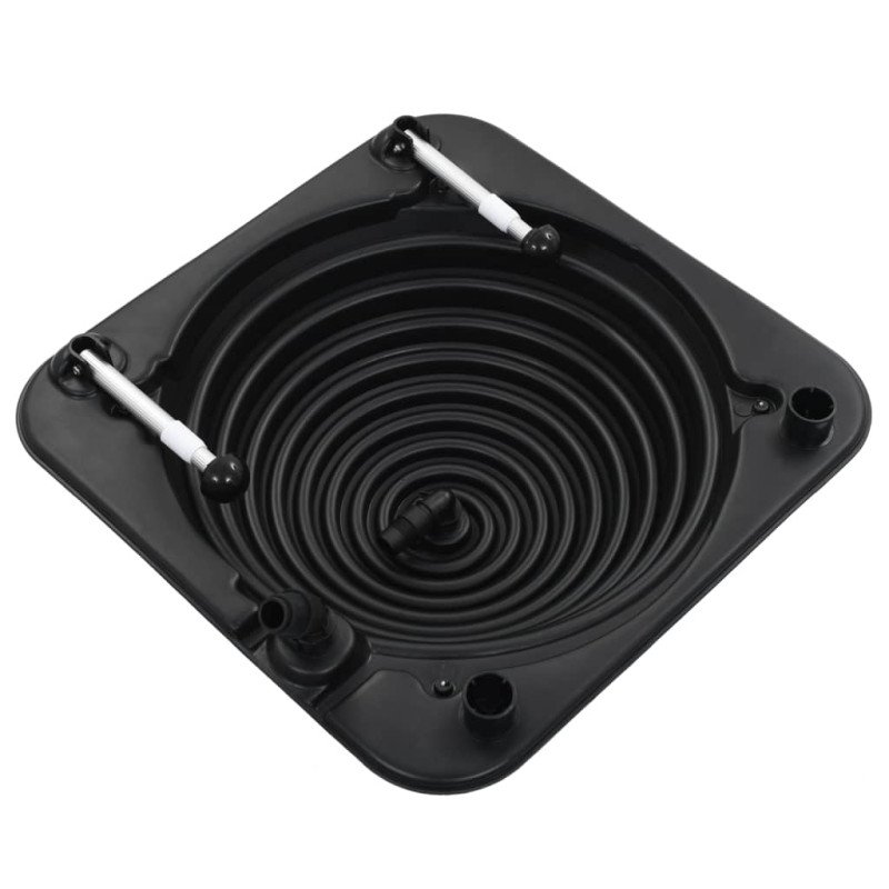 vidaXL Solárne ohrievače vody v bazéne 5 ks 75x75x36 cm HDPE hliník