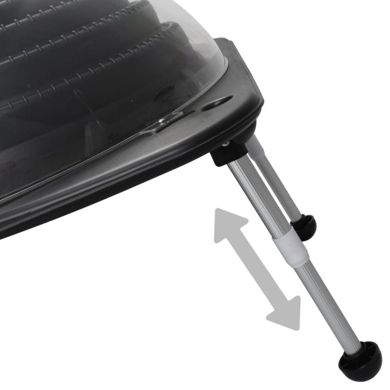 vidaXL Solárne ohrievače vody v bazéne 5 ks 75x75x36 cm HDPE hliník