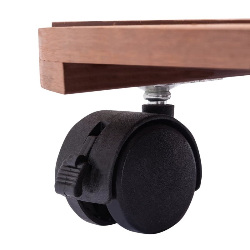 vidaXL Podstavce pod kvetináč 4 ks hnedé Ø30x7,5 cm WPC