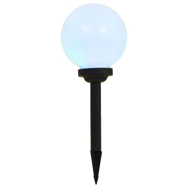 vidaXL Vonkajšie solárne lampy 3 ks 20 cm LED guľové RGB