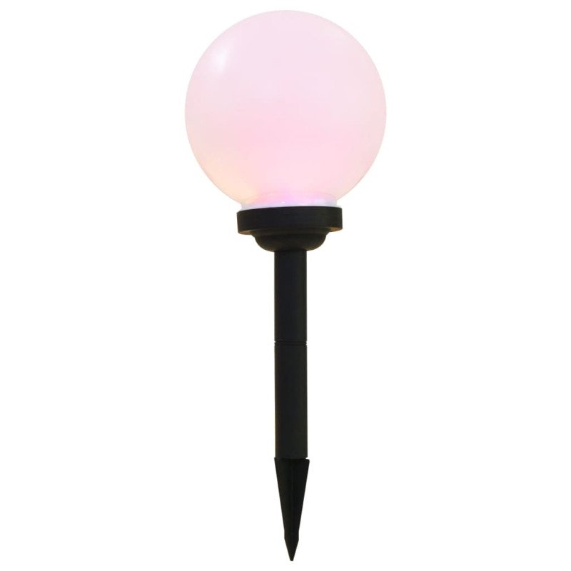 vidaXL Vonkajšie solárne lampy 3 ks 20 cm LED guľové RGB