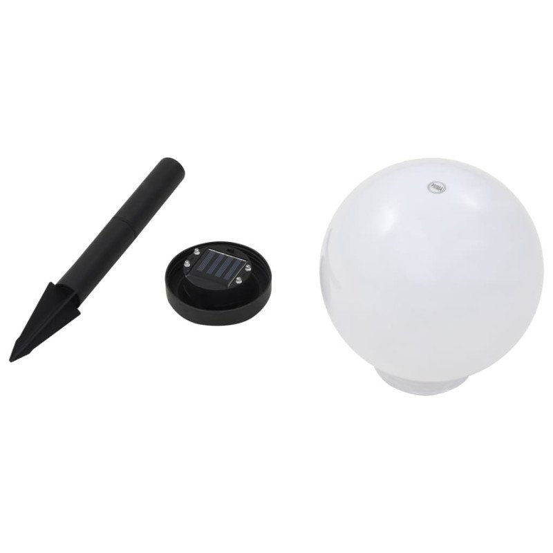 vidaXL Vonkajšie solárne lampy 3 ks 20 cm LED guľové RGB