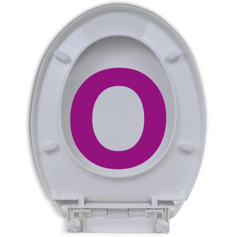 vidaXL WC sedadlá s pomalým sklápaním 2 ks plastové biele