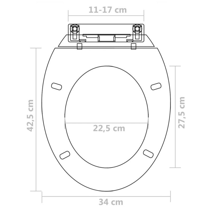 vidaXL WC sedadlá s pomalým sklápaním 2 ks plastové biele