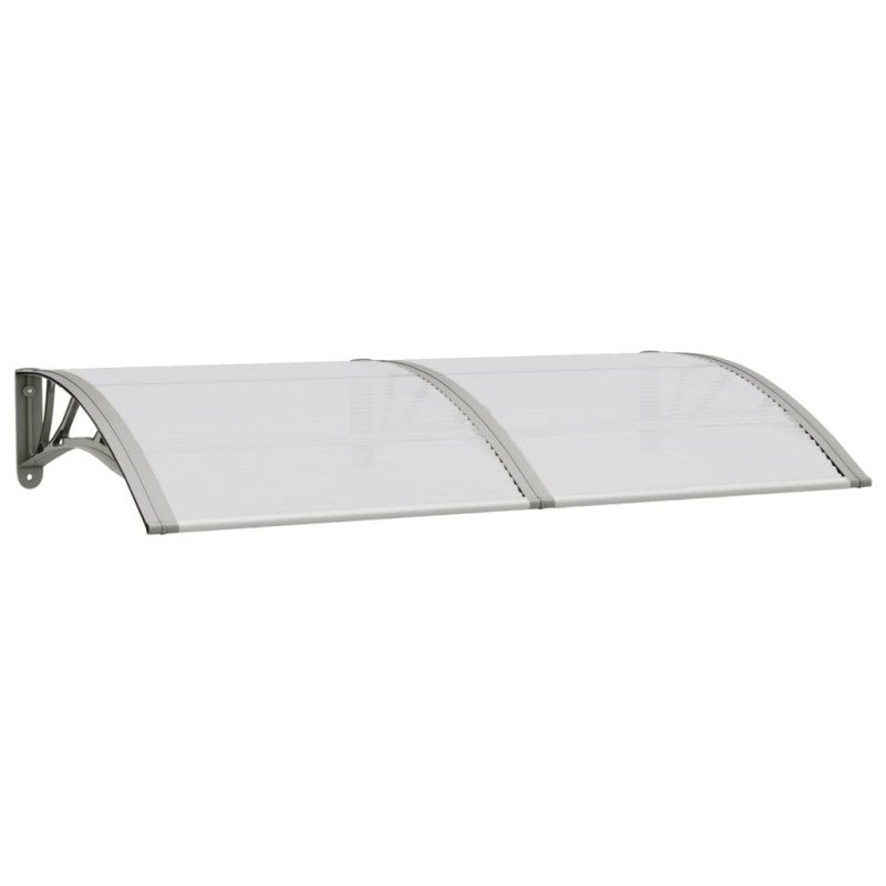vidaXL Vchodová strieška sivá 150x80 cm polykarbonát