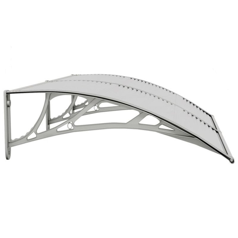 vidaXL Vchodová strieška sivá 150x80 cm polykarbonát