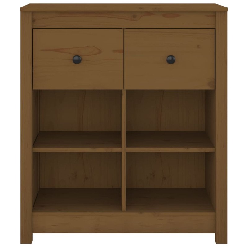 vidaXL Komoda medovo-hnedá 70x35x80 cm masívne borovicové drevo