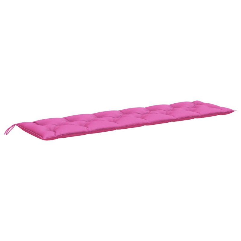 vidaXL Podložka na záhradnú lavičku ružová 200x50x7 cm látka