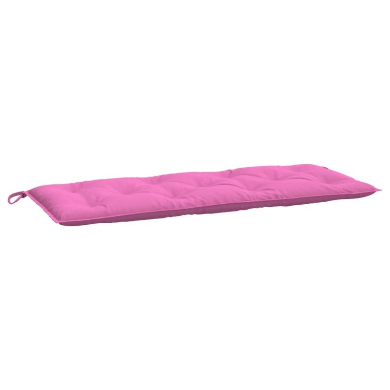 vidaXL Podložky na záhradnú lavičku 2 ks ružové 120x50x7 cm látka