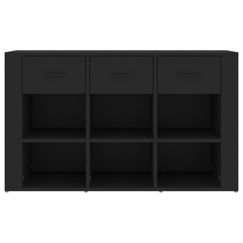 vidaXL Komoda čierna 100x30x59,5 cm spracované drevo
