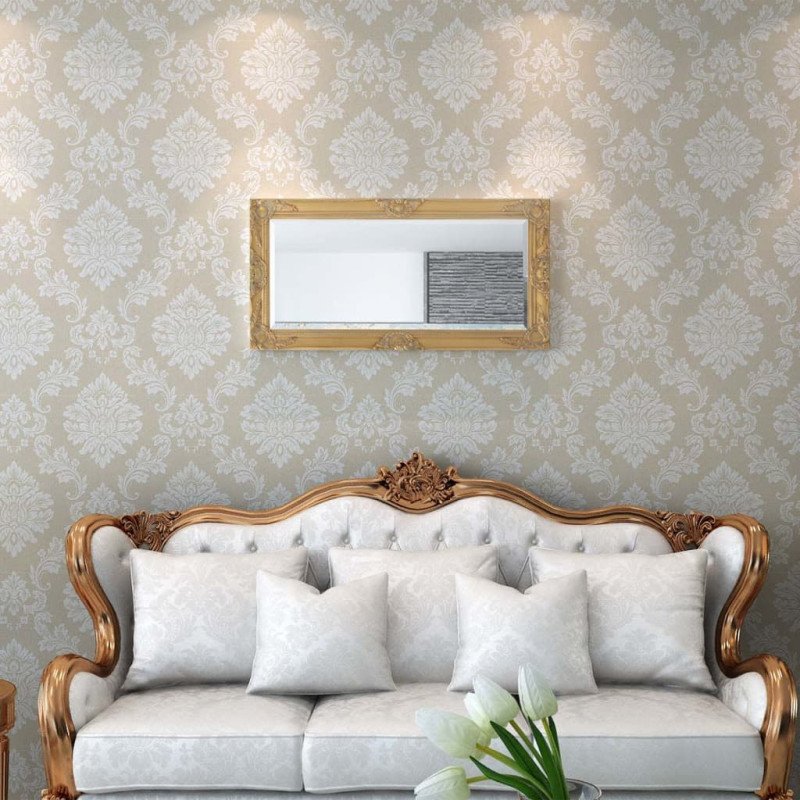 vidaXL Nástenné zrkadlo v barokovom štýle, 100x50 cm, zlaté
