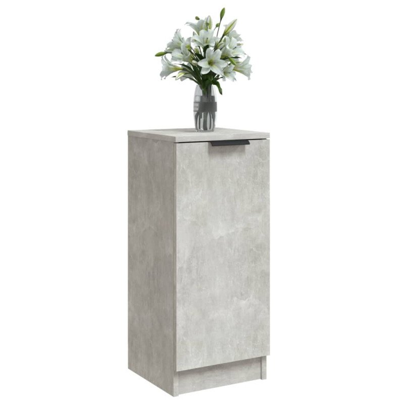 vidaXL Komody 2 ks betónovo sivé 30x30x70 cm spracované drevo