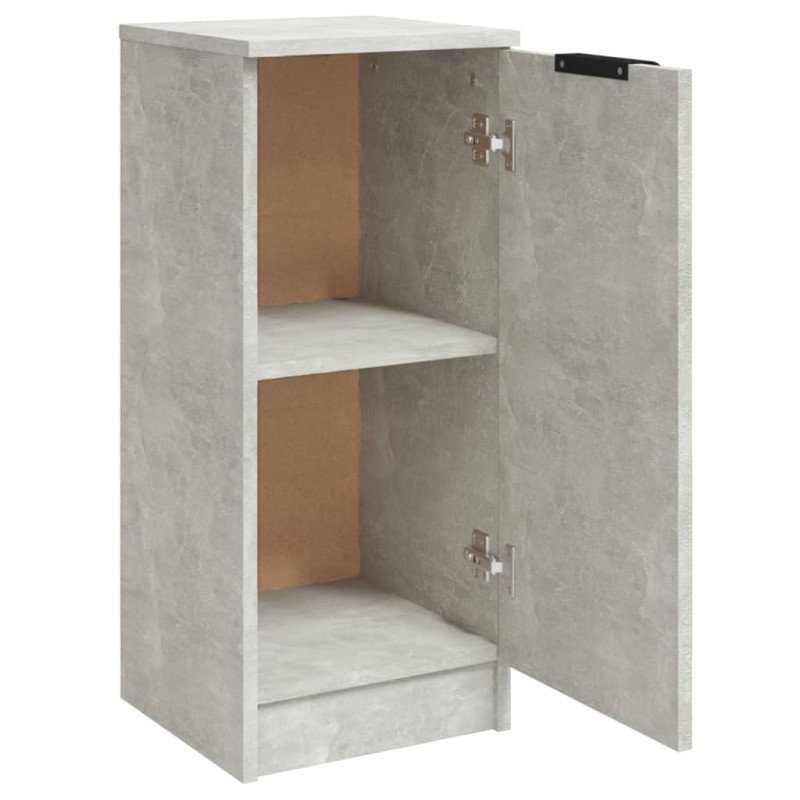 vidaXL Komody 2 ks betónovo sivé 30x30x70 cm spracované drevo