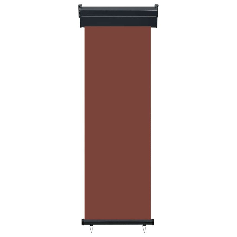vidaXL Bočná markíza na balkón 60x250 cm, hnedá