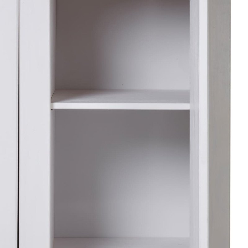 vidaXL 3-dverový šatník biely 118x50x171,5 cm borovicové drevo Panama Range
