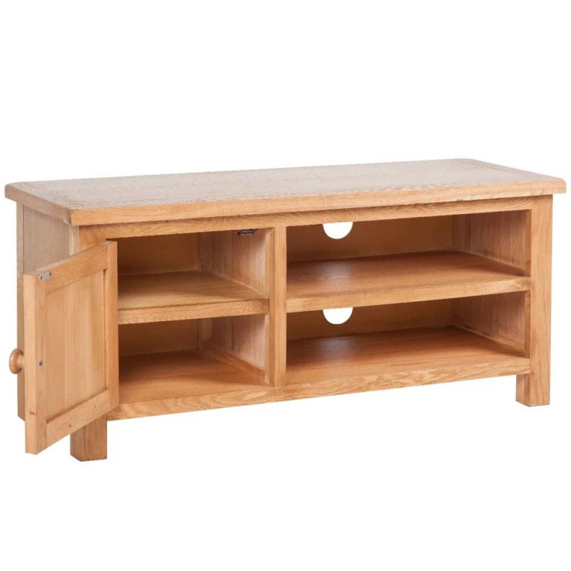 vidaXL TV skrinka 103x36x46 cm, dubový masív